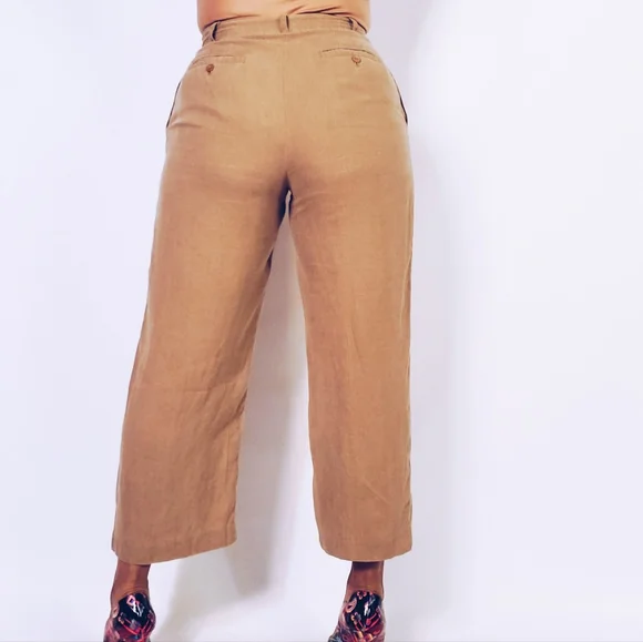 Crop Linen Pants - Picture 4 of 8